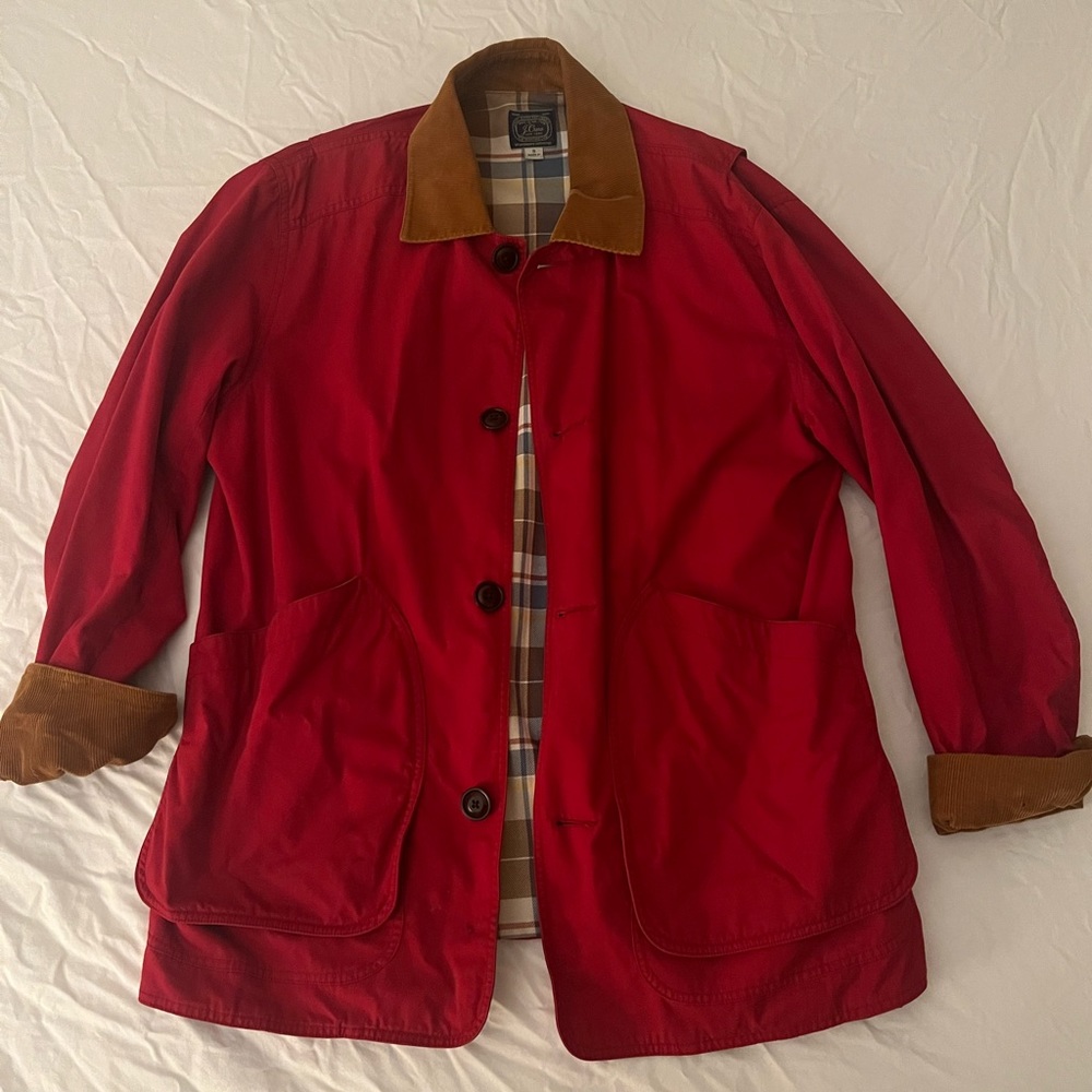 J Crew Barn Jacket Red